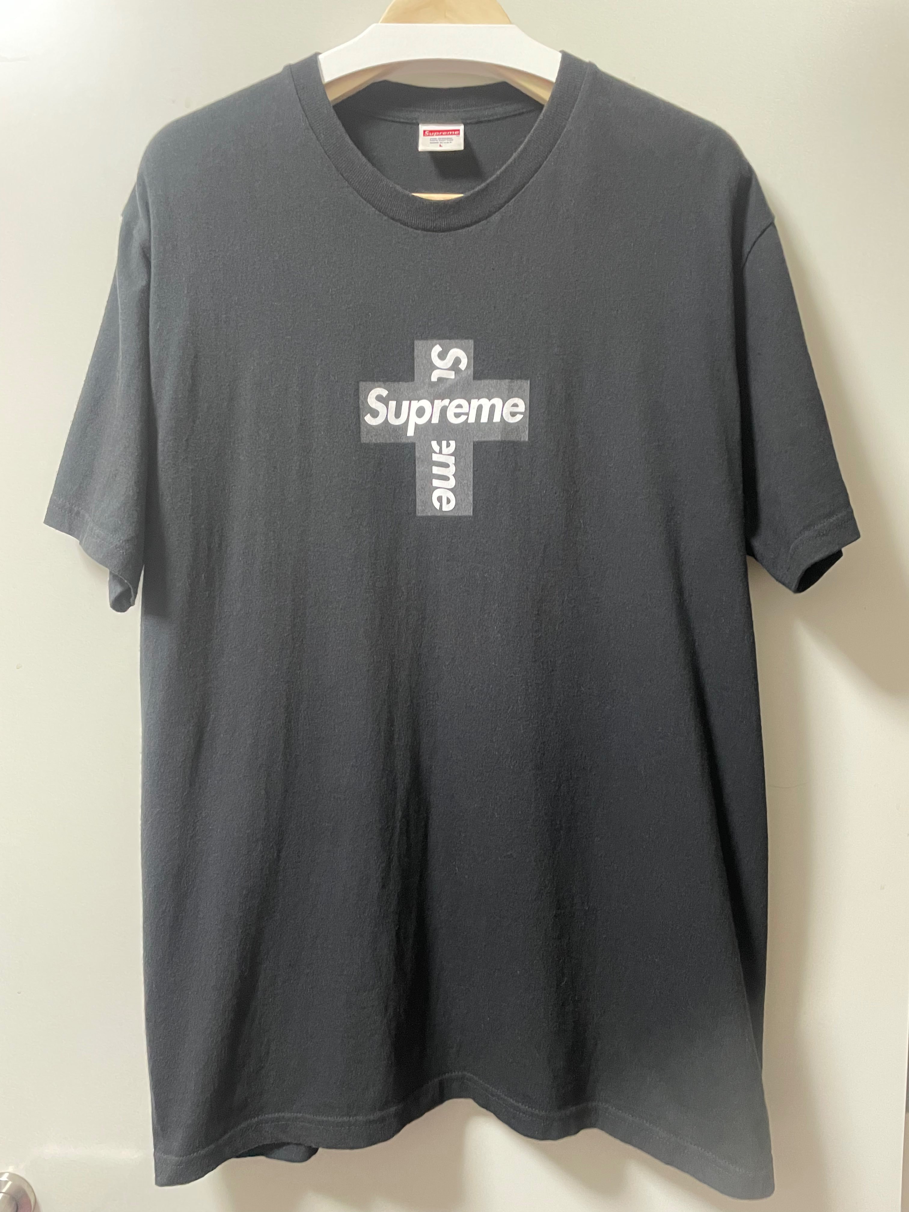 Supreme Cross Box Logo Tee "Black"