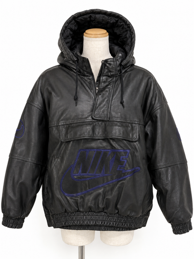 Supreme x Nike Leather Anorak "Black"