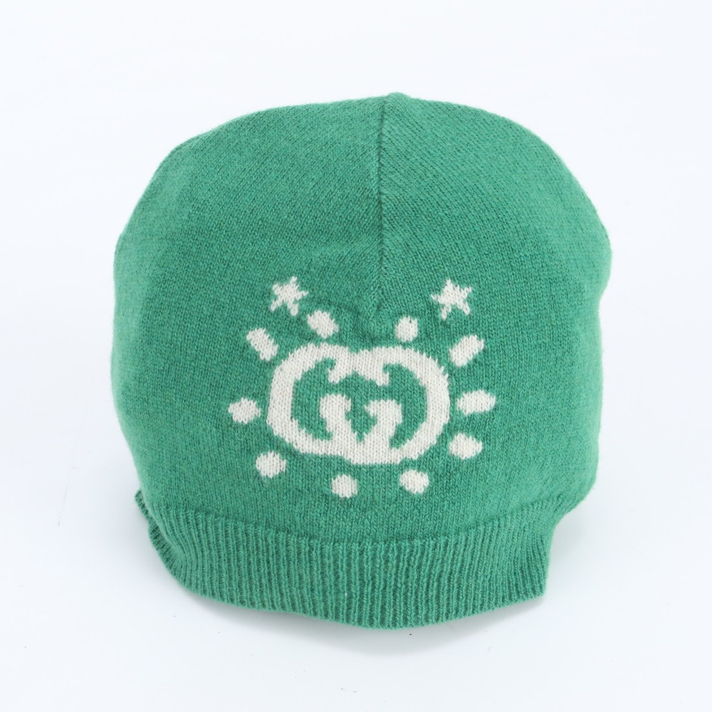 ■未使用 グッチ インターロッキング G ビーニー ニット帽 帽子