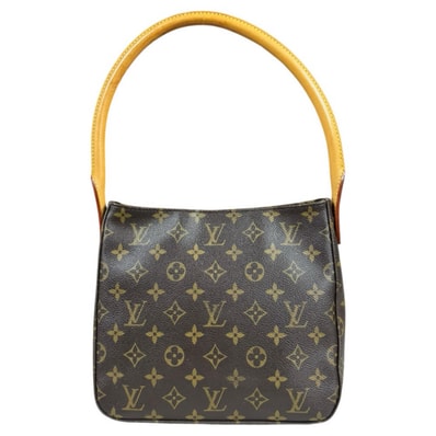 ルイヴィトン ルーピングMM モノグラム ショルダーバッグ モノグラムキャンバス M51146 ブラウン レディース LOUIS VUITTON 中古