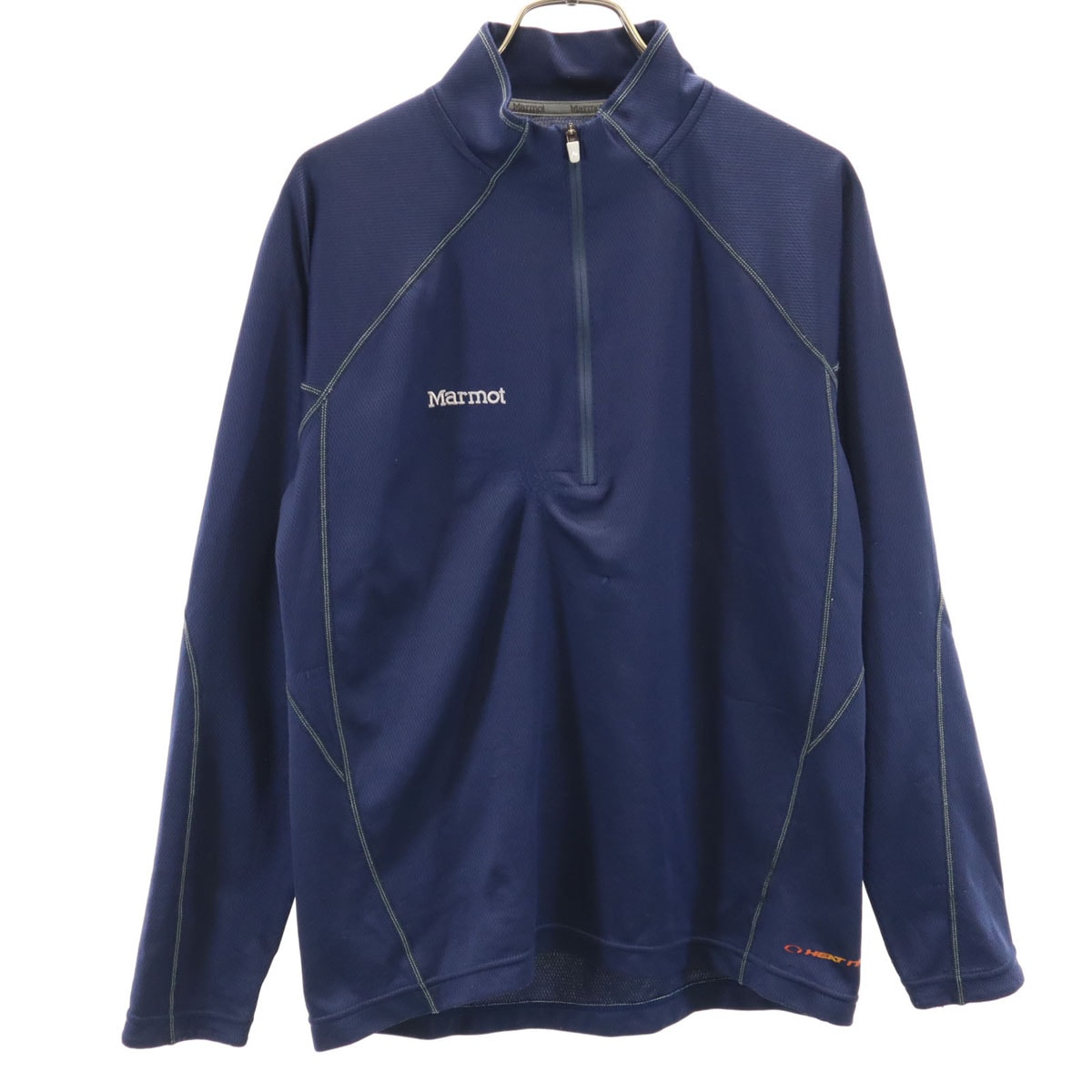 MARMOT マーモット 長袖 ハーフジップ Tシャツ M ネイビー ロンT アウトドア