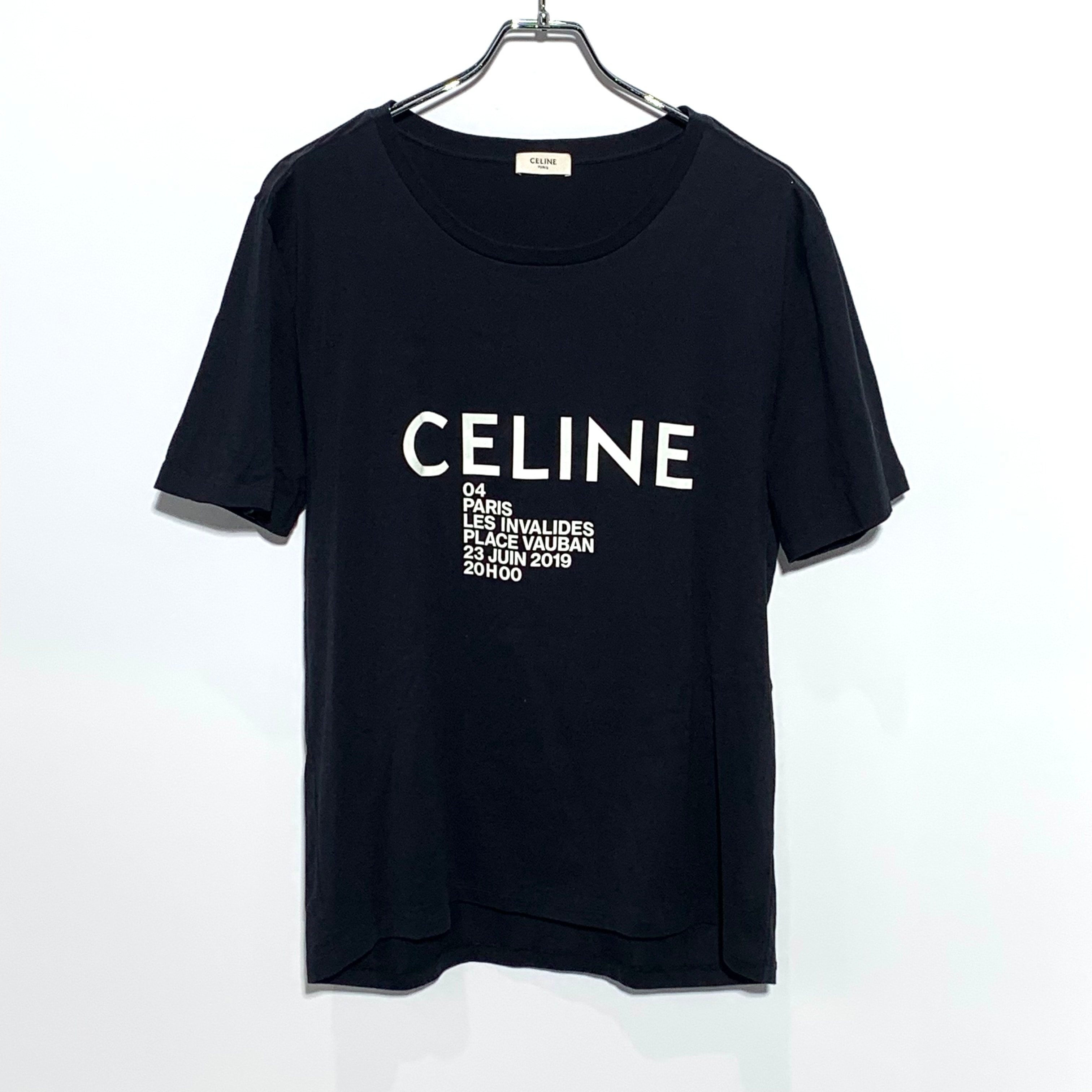 CELINE ロゴプリント Tシャツ "Black"