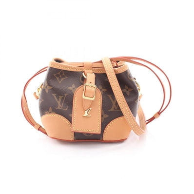ルイ・ヴィトン LOUIS VUITTON ノエ パース モノグラム ショルダーバッグ バッグ PVCコーティングキャンバス レザー モノグラム レディース ブラウン系 M57099 【中古】