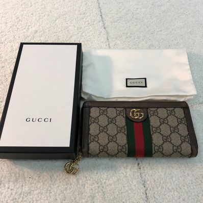 GUCCI Ophidia GG Zip Around Wallet