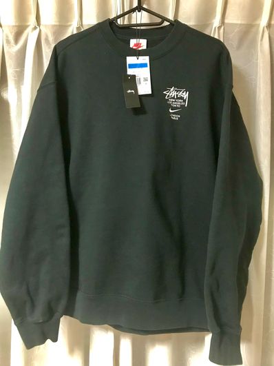 Nike x Stussy International Crewneck Sweatshirt (US Size) "Black" DC4198-010