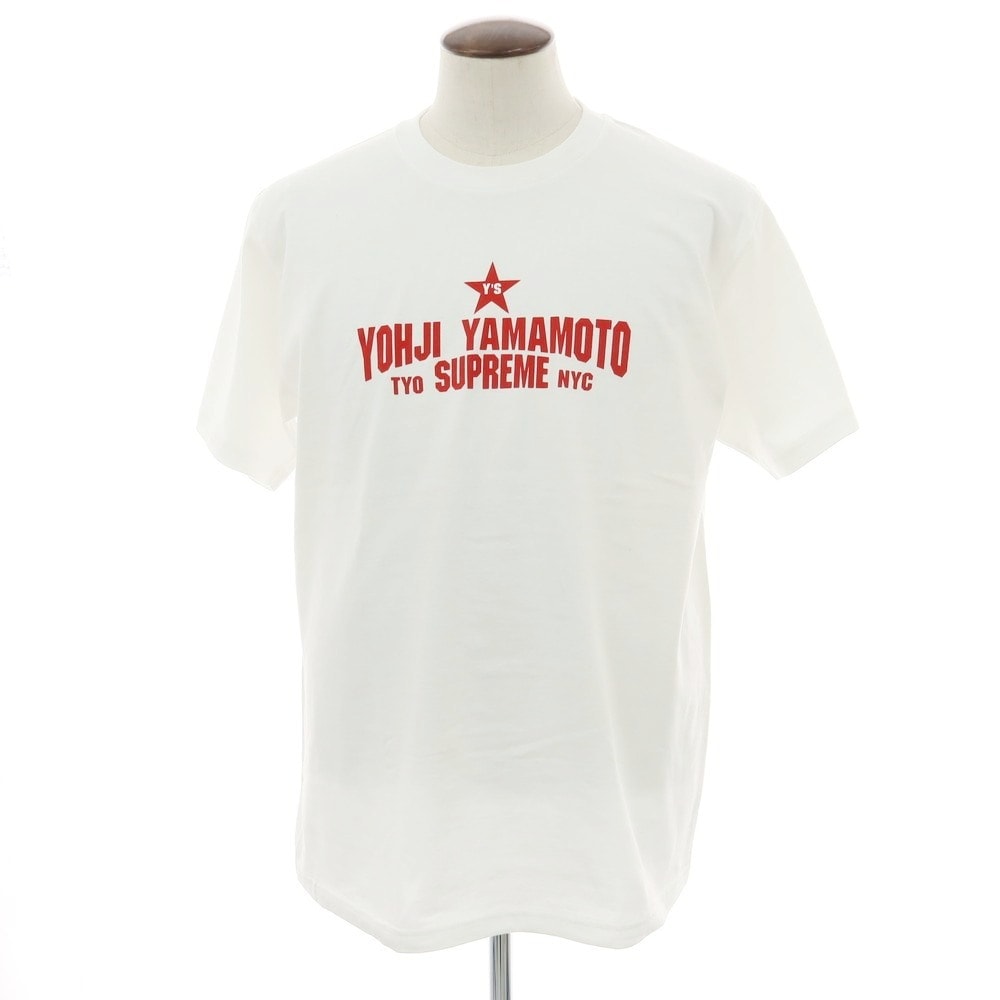 【中古】シュプリーム Supreme × Y's 2025年秋冬 Star Tee コットン 半袖Tシャツ ホワイト【サイズL】【メンズ】