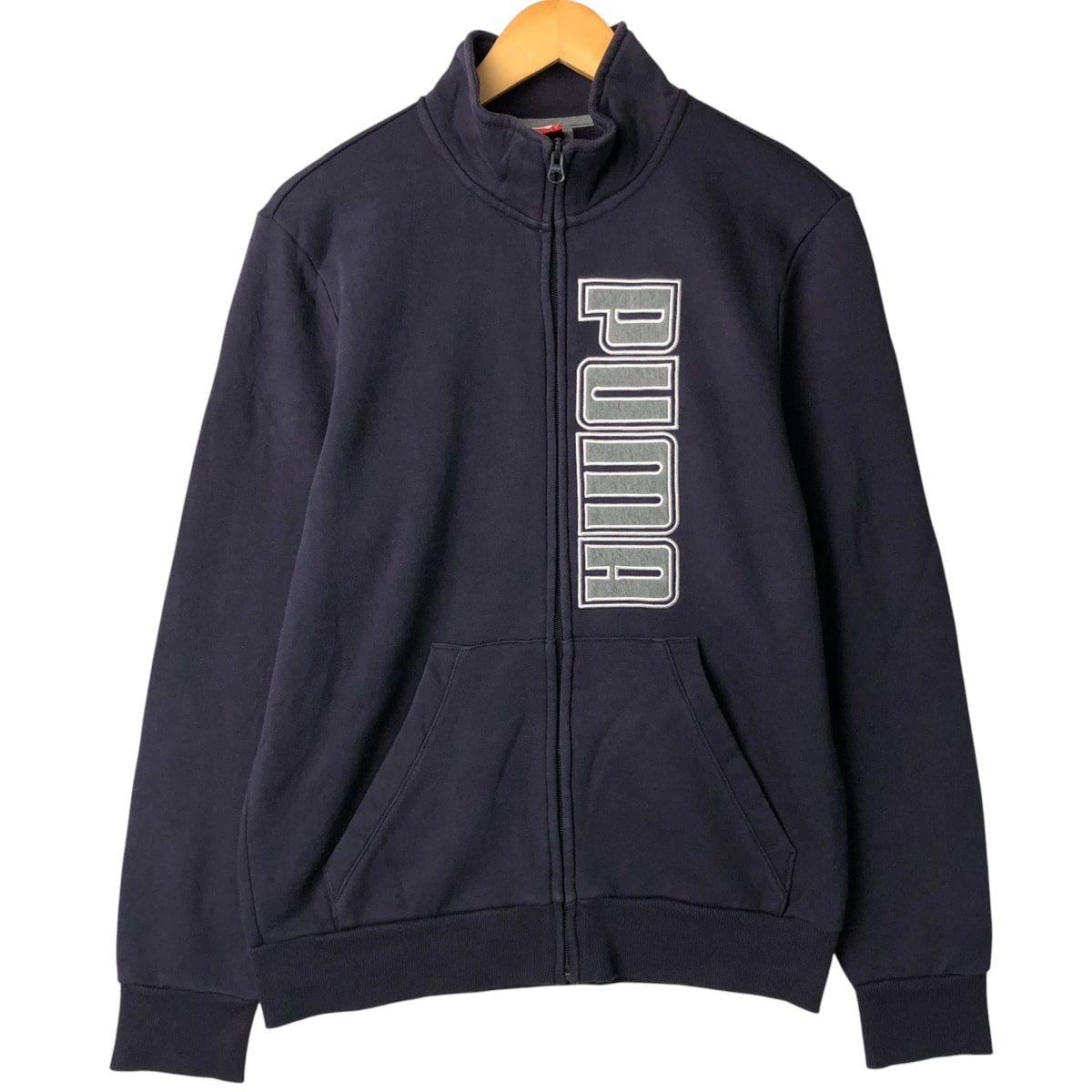 古着 プーマ PUMA フルジップスウェットシャツ トレーナー メンズS相当/eaa480055