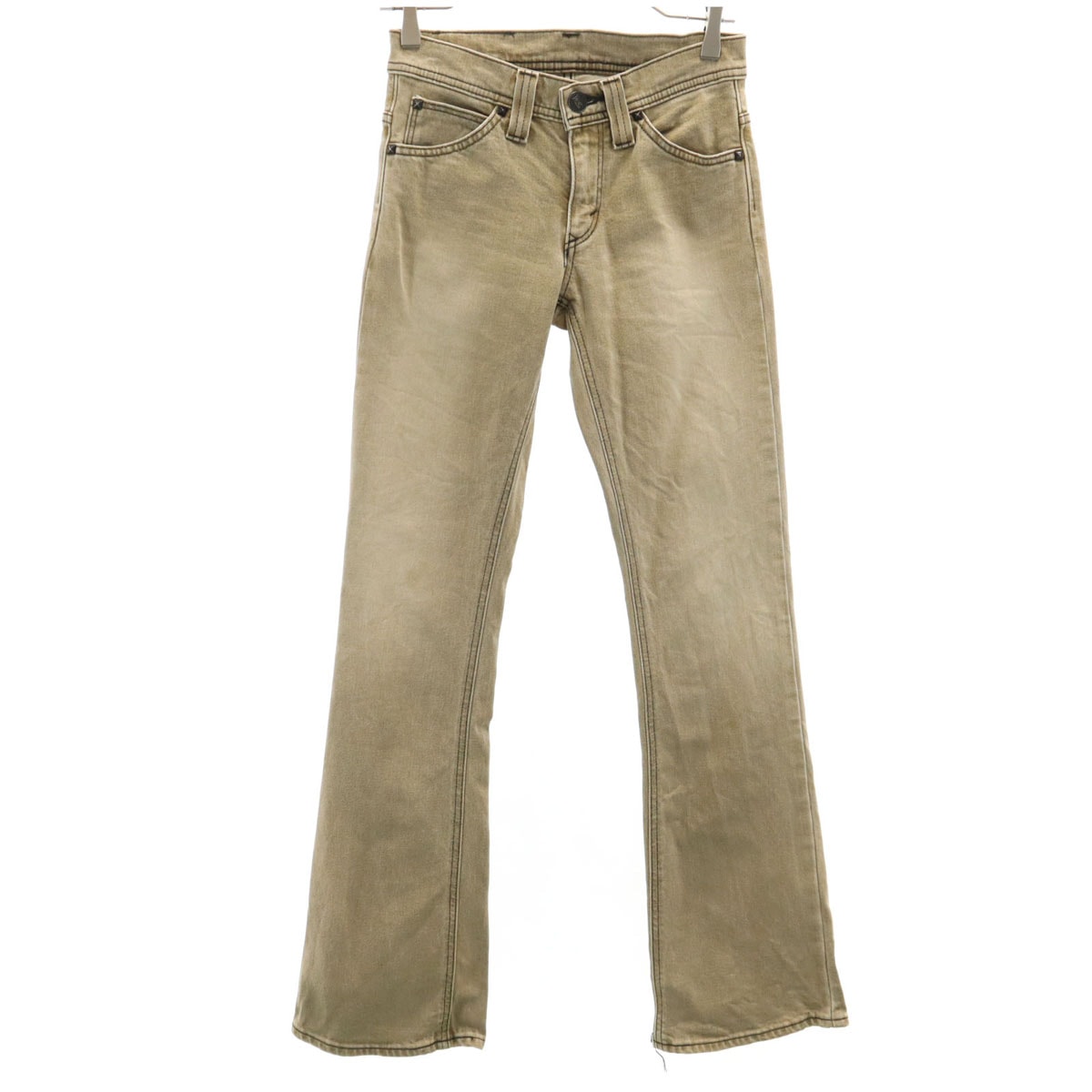 Lee リー ブーツカットデニムパンツ S ベージュ系 ジーンズ