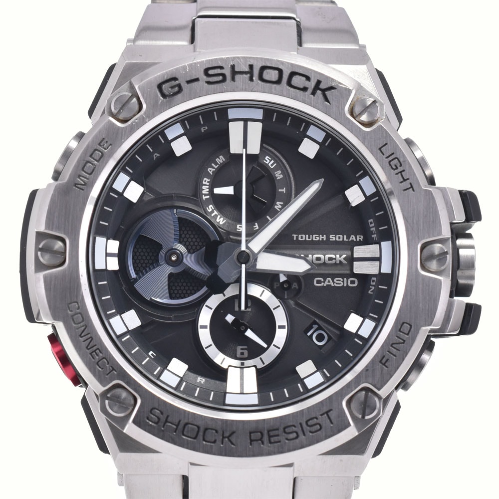 カシオ CASIO GST-B100D-1AJF G-SHOCK G-STEEL モバイルリンク ソーラー メンズ 美品 箱付き C#146894