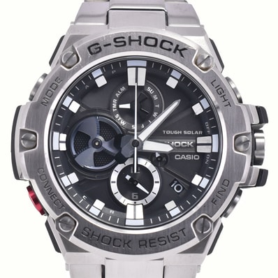 カシオ CASIO GST-B100D-1AJF G-SHOCK G-STEEL モバイルリンク ソーラー メンズ 美品 箱付き C#146894