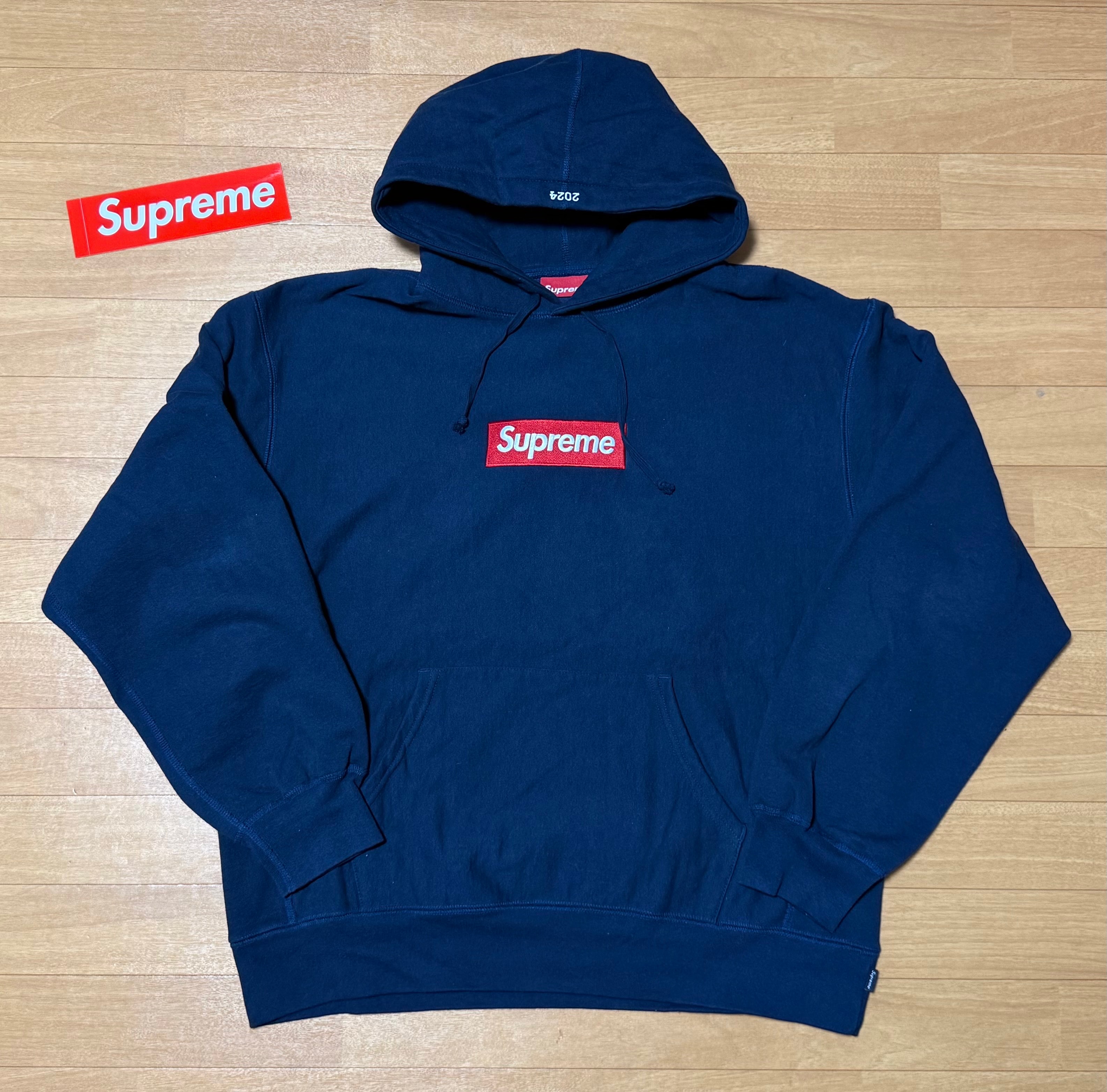 Supreme Box Logo Hooded Sweatshirt "Navy" (24FW)