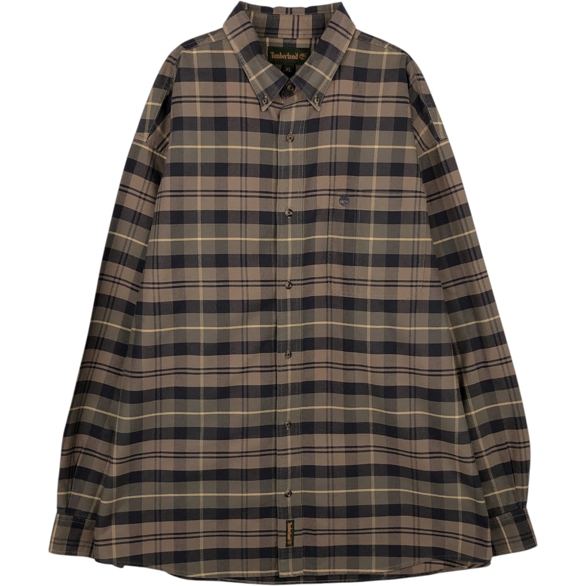 古着 90~00年代 ティンバーランド Timberland 長袖 ボタンダウンチェックシャツ メンズXL相当 ヴィンテージ/eaa652115