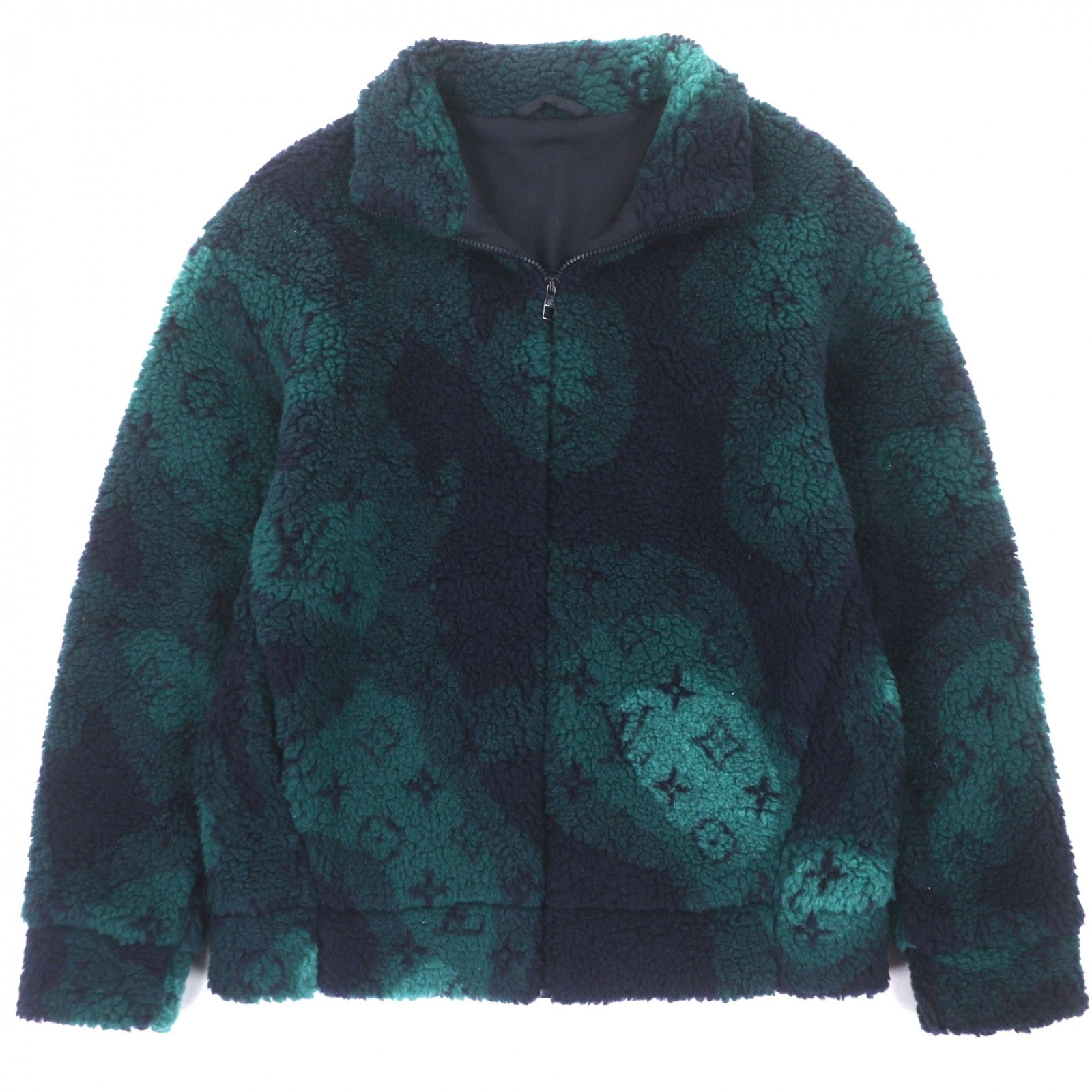 極美品 ルイヴィトン ブルゾン グリーン メンズ M HOY15W