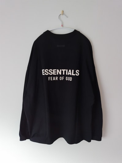 FEAR OF GOD Essentials Jersey Long Sleeve T-Shirt "Black"