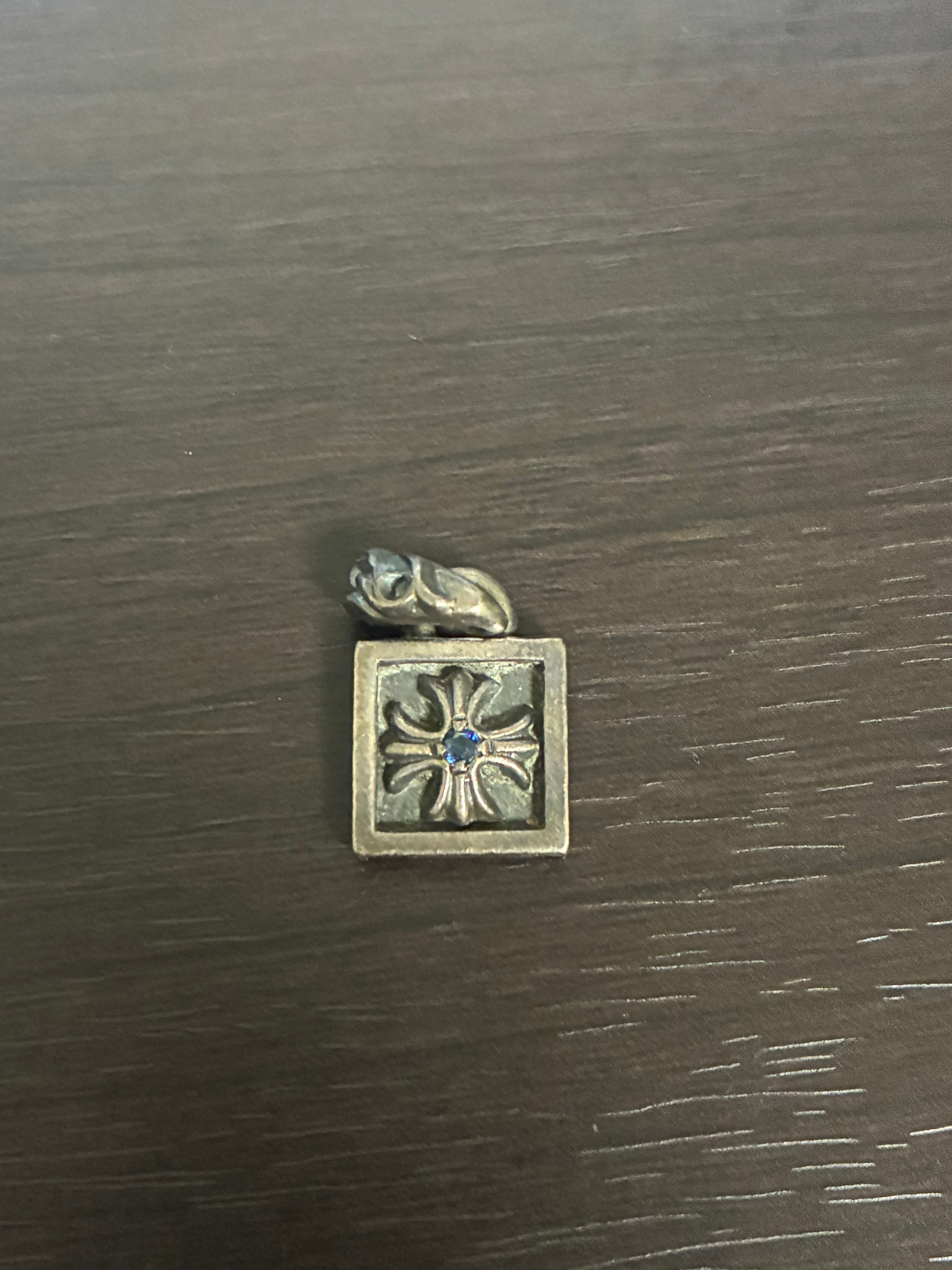 Chrome Hearts Framed CH Plus Charm "Silver"