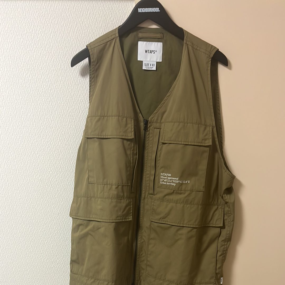 WTAPS LRRP/VEST/COPO.WEATHER サイズ01 WTAPS 22SS LRRP VEST COPO WEATHER Vest 2 Cotton BLK 221WVDT