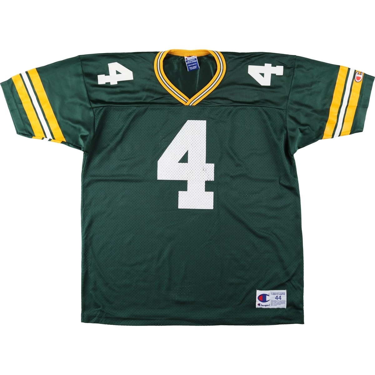 古着 90年代 チャンピオン Champion NFL GREEN BAY PACKERS グリーンベイパッカーズ メッシュ Vネック ゲームシャツ フットボールシャツ メンズXL相当 ヴィンテージ/eaa662665