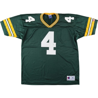古着 90年代 チャンピオン Champion NFL GREEN BAY PACKERS グリーンベイパッカーズ メッシュ Vネック ゲームシャツ フットボールシャツ メンズXL相当 ヴィンテージ/eaa662665