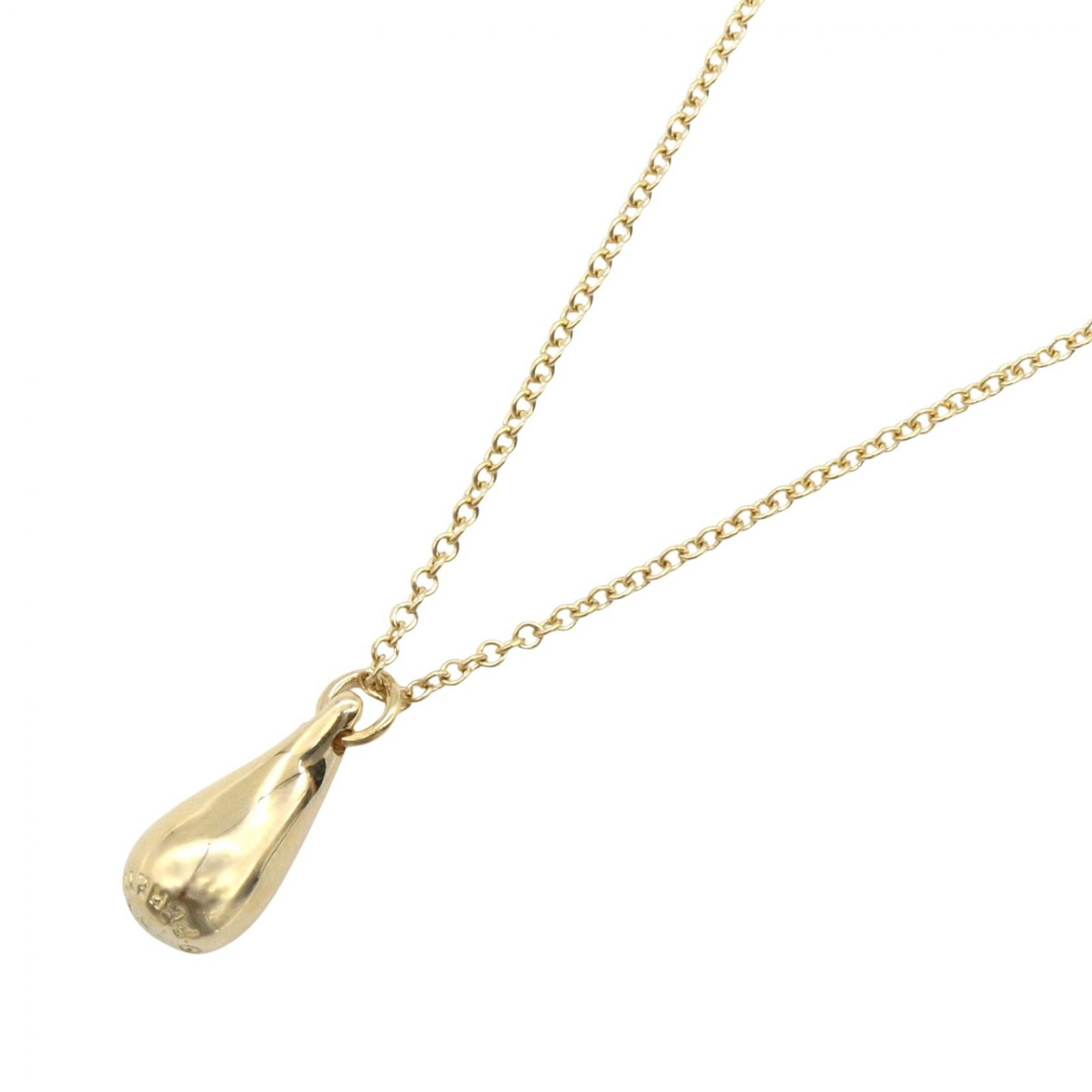 ティファニー TIFFANY&CO ティアドロップ ネックレス ネックレス ジュエリー K18(イエローゴールド) レディース ゴールド系 【中古】
