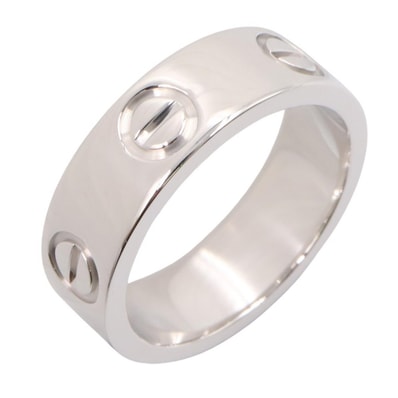 カルティエ CARTIER ラブリング リング・指輪 ジュエリー K18WG(ホワイトゴールド) レディース シルバー系 B4084700 【中古】