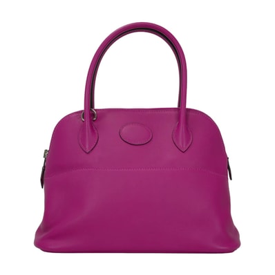HERMES エルメス ショルダーバッグ ボリード27 ローズパープル スイフト シルバー金具 C刻印 新品同様【中古】