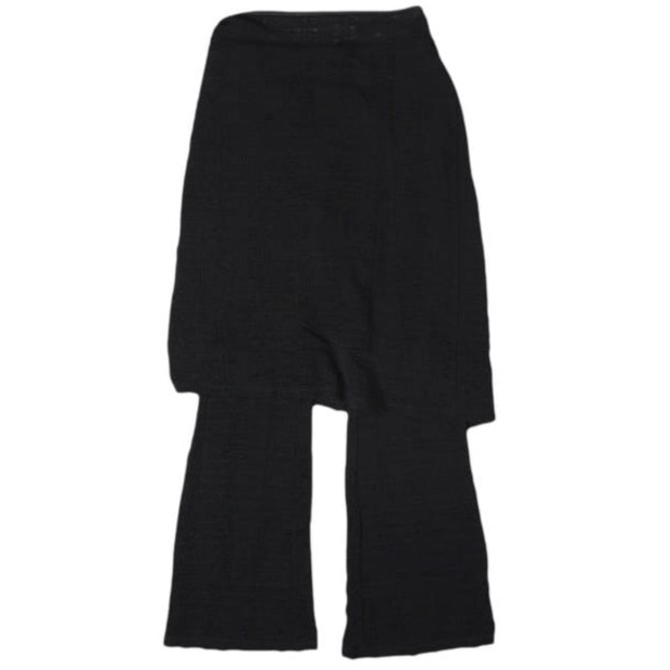 Ray BEAMS レイビームス 24SS シャーリング スカート パンツ セット 61-23-1141-370 ONE SIZE BLACK イージー ボトムス g27805