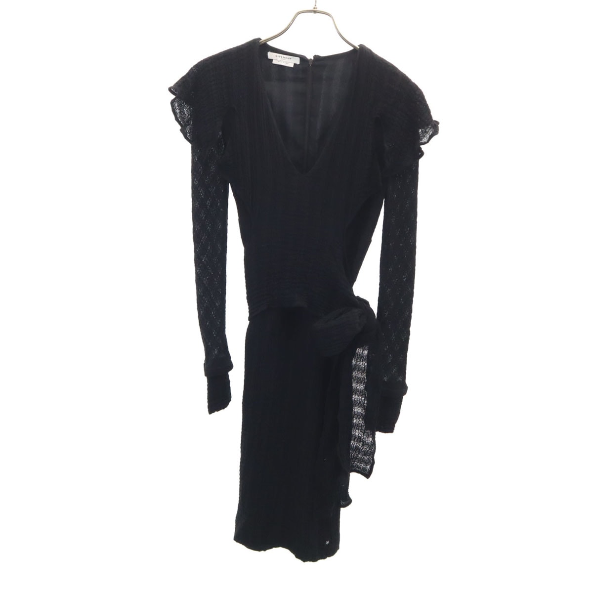 GIVENCHY ジバンシィ イタリア製 長袖 ワンピース 38 ブラック