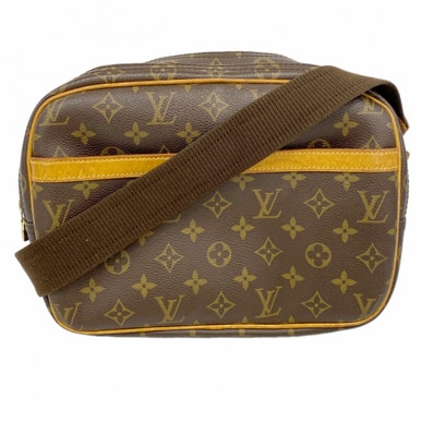 【6da0557】ルイヴィトン ショルダーバッグ モノグラム リポーターPM M45254 ブラウン【中古】レディース