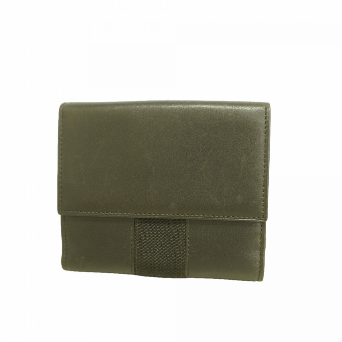 【6fd5895】グッチ 財布 035 1408 2090 レザー ダークブラウン シルバー金具【中古】レディース