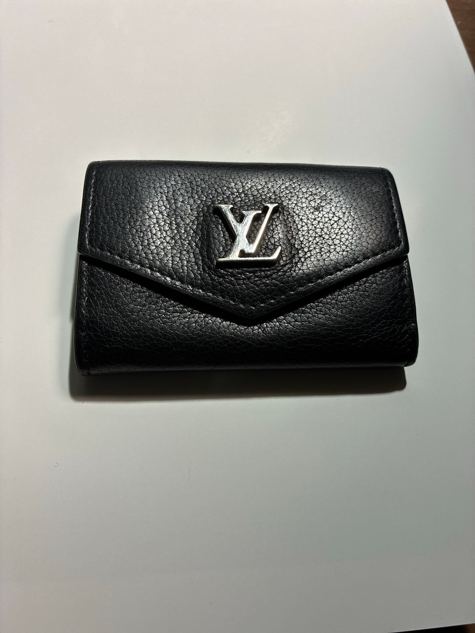 ルイ・ヴィトン LOUIS VUITTON ポルトフォイユ ロックミニ ノワール 三つ折り財布 財布 レザー レディース ブラック系 M63921 【中古】