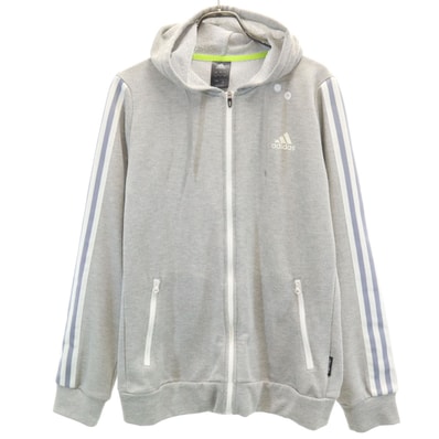 adidas アディダス ジップパーカー M グレー系