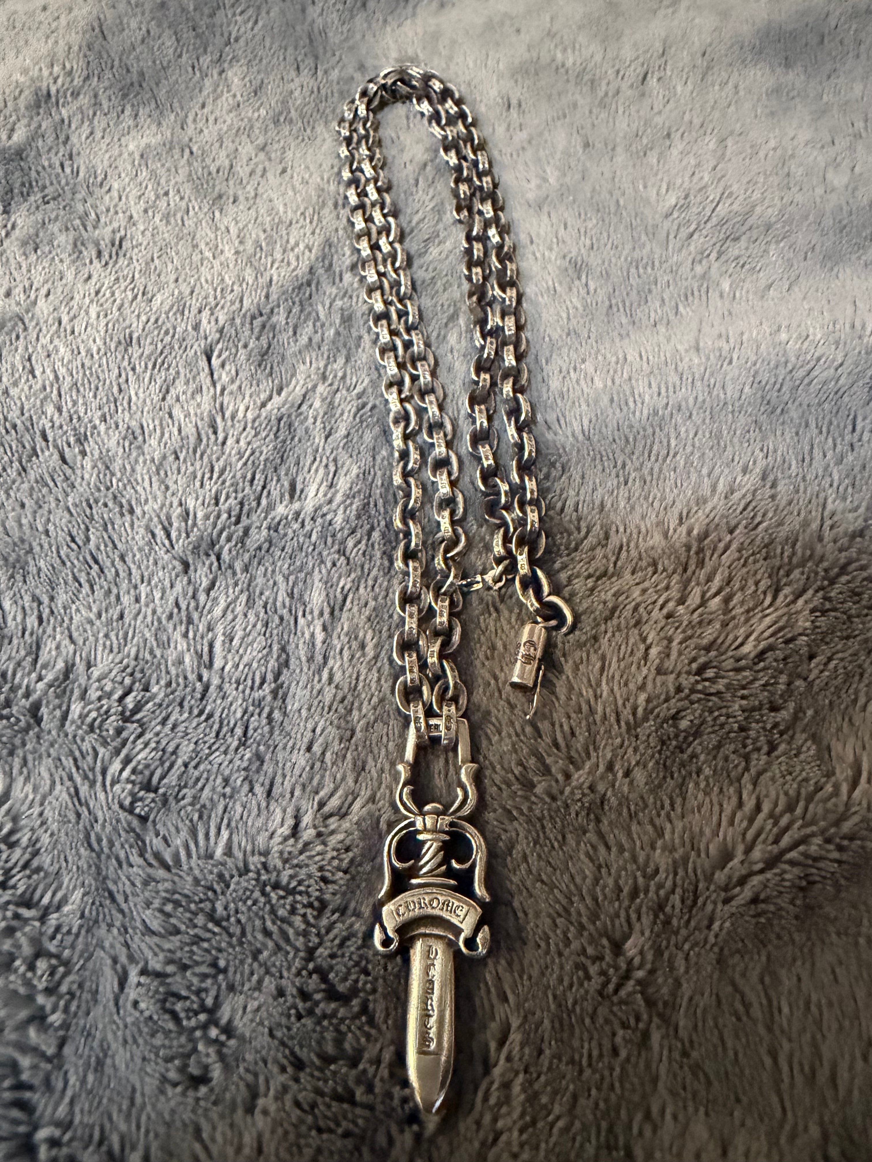 Chrome Hearts Paper Chain Necklace "Silver"