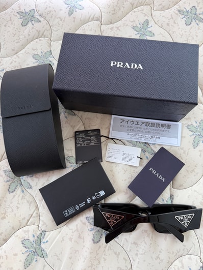 PRADA Triangle Logo Sunglasses "Gray"