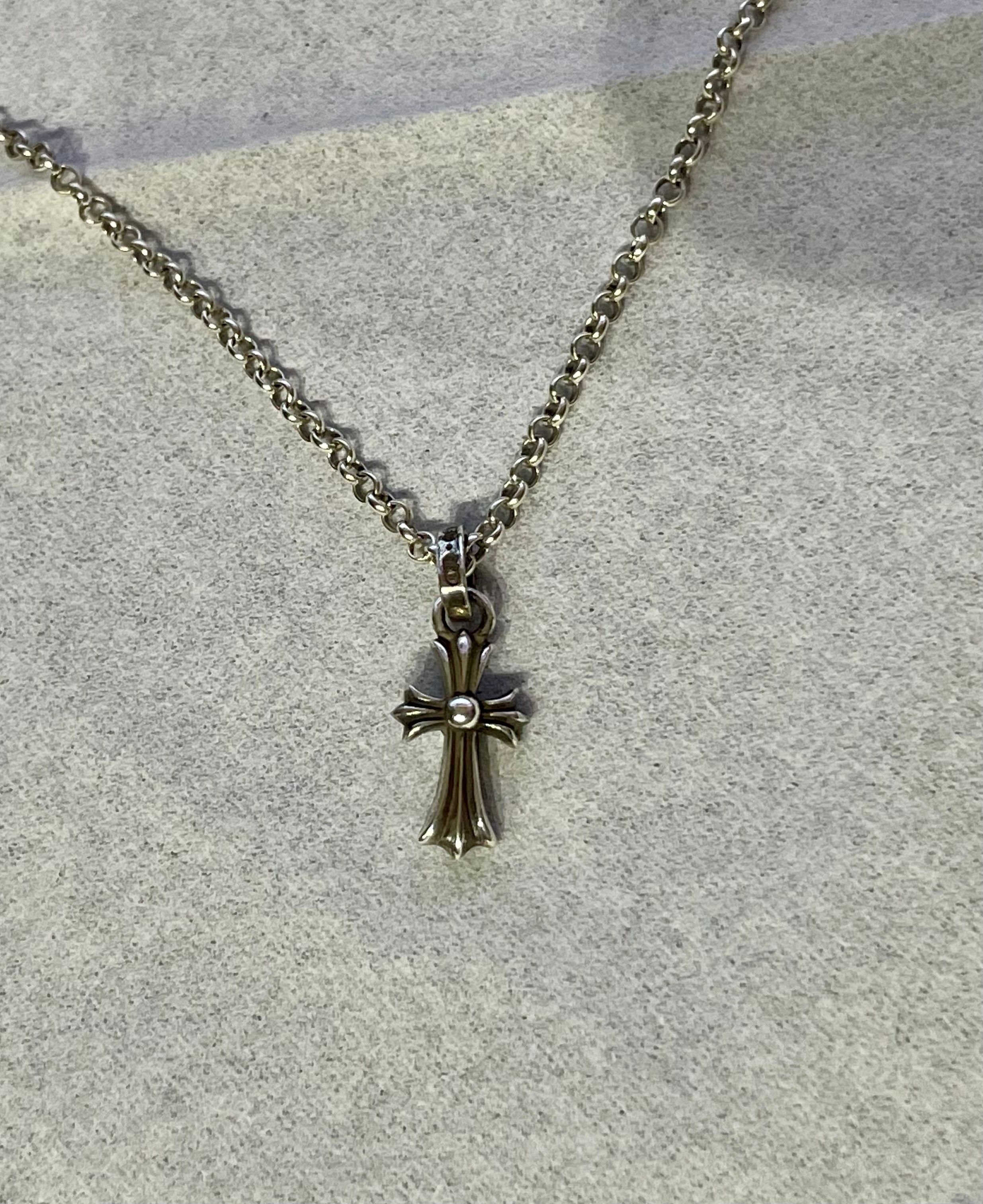 Chrome Hearts CH Cross Baby Fat Charm "Silver"