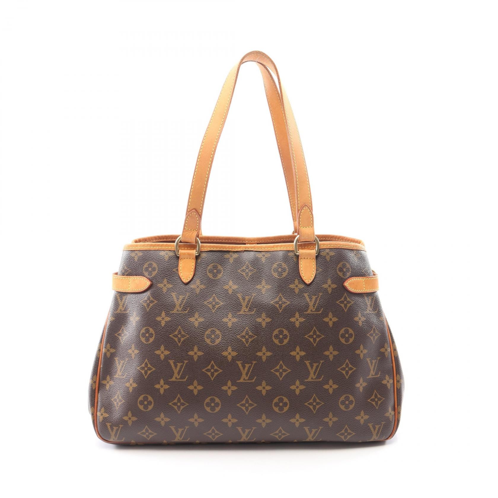 ルイ・ヴィトン LOUIS VUITTON バティニョール オリゾンタル ショルダーバッグ バッグ PVCコーティングキャンバス レザー モノグラム レディース ブラウン系 M51154 【中古】