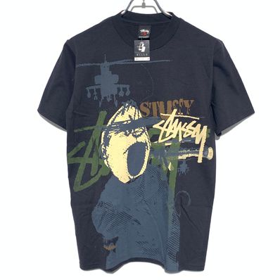 STUSSY helicopter print tee Black