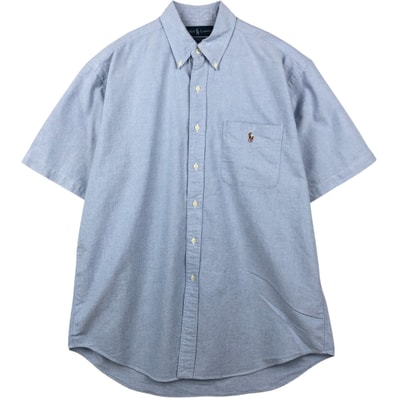 古着 ラルフローレン Ralph Lauren BLAKE 半袖 ボタンダウンシャツ メンズL相当/eaa665113