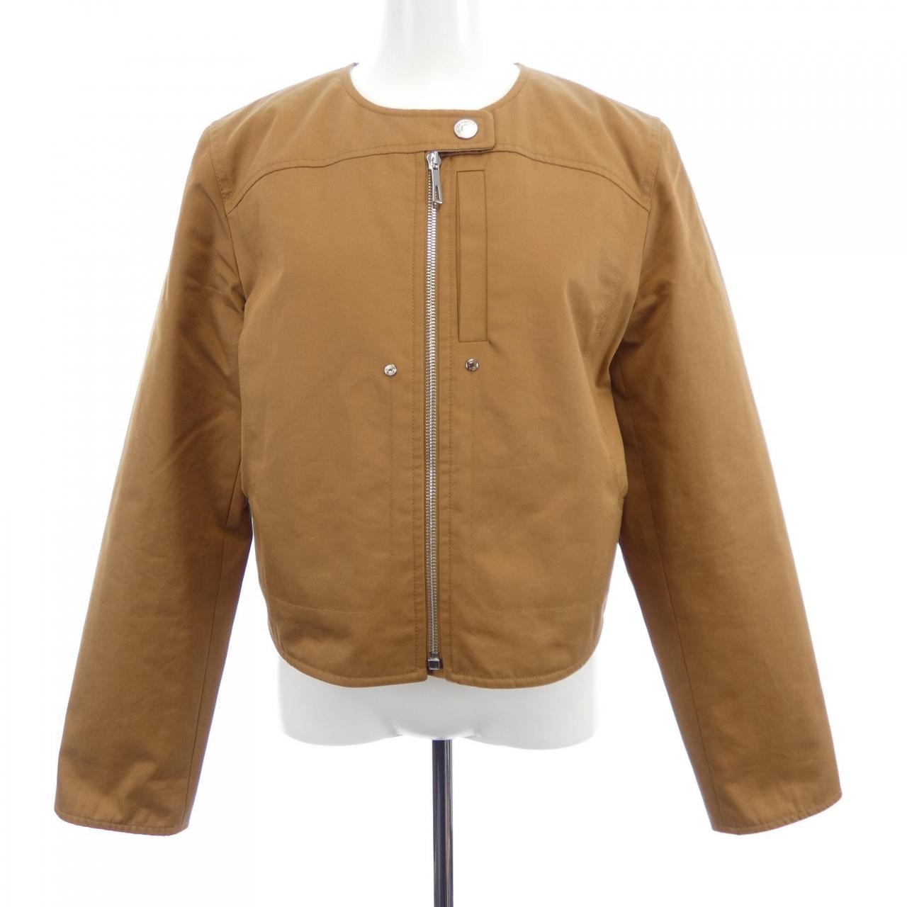 エルメス HERMES カルトゥッシュ クルードセル 6E0277DK ノーカラージャケット