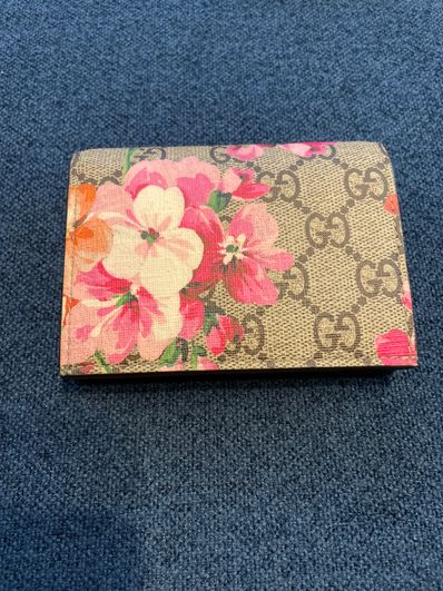 GUCCI GG Blooms Zip Around Wallet "Antique Rose"