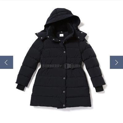 新品Mサイズ バーバリーコートBURBERRY フード ロゴ ダウンジャケット