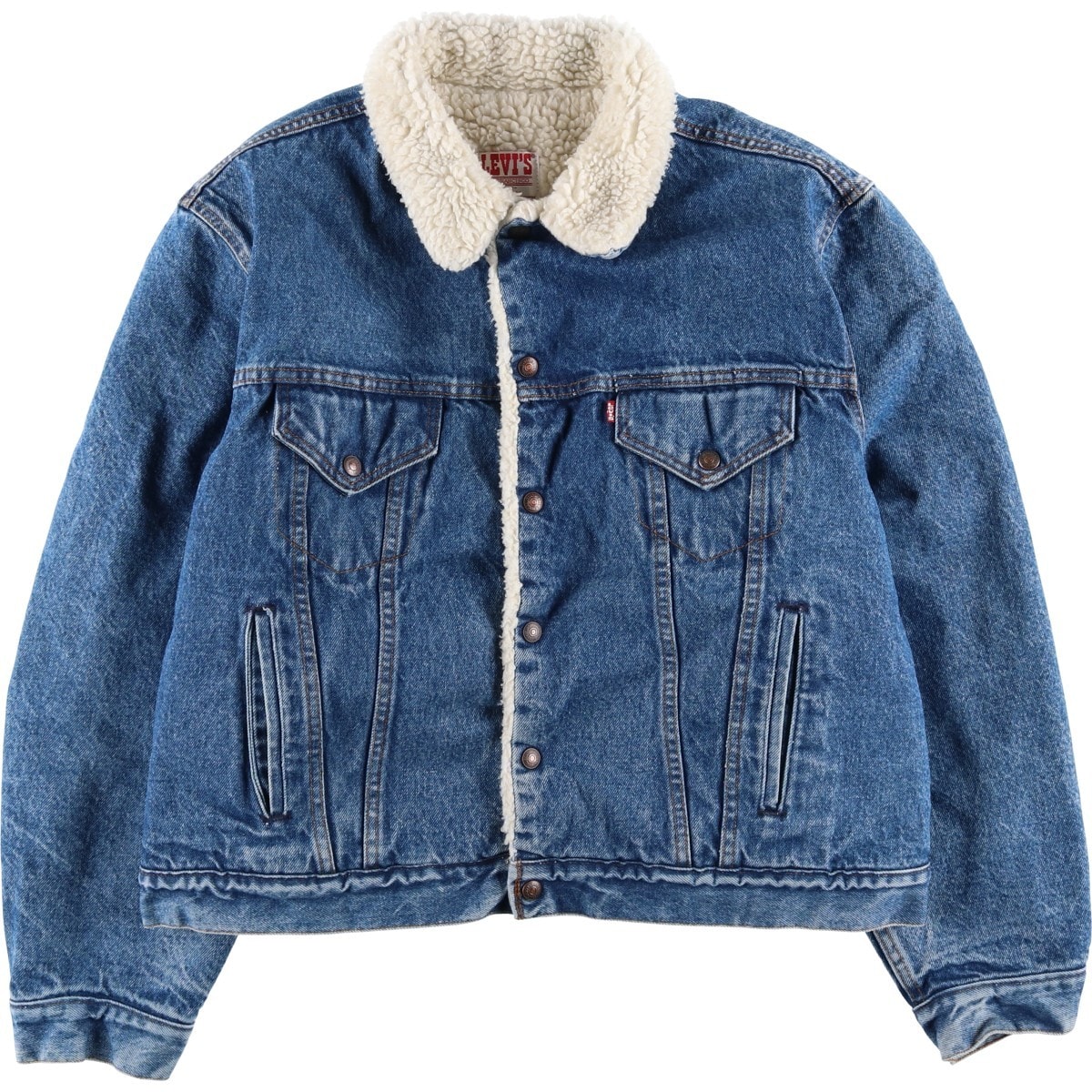 古着 80年代 リーバイス Levi's 70608-0216 中綿入り デニムボアジャケット USA製 メンズXL相当 ヴィンテージ/eaa609889