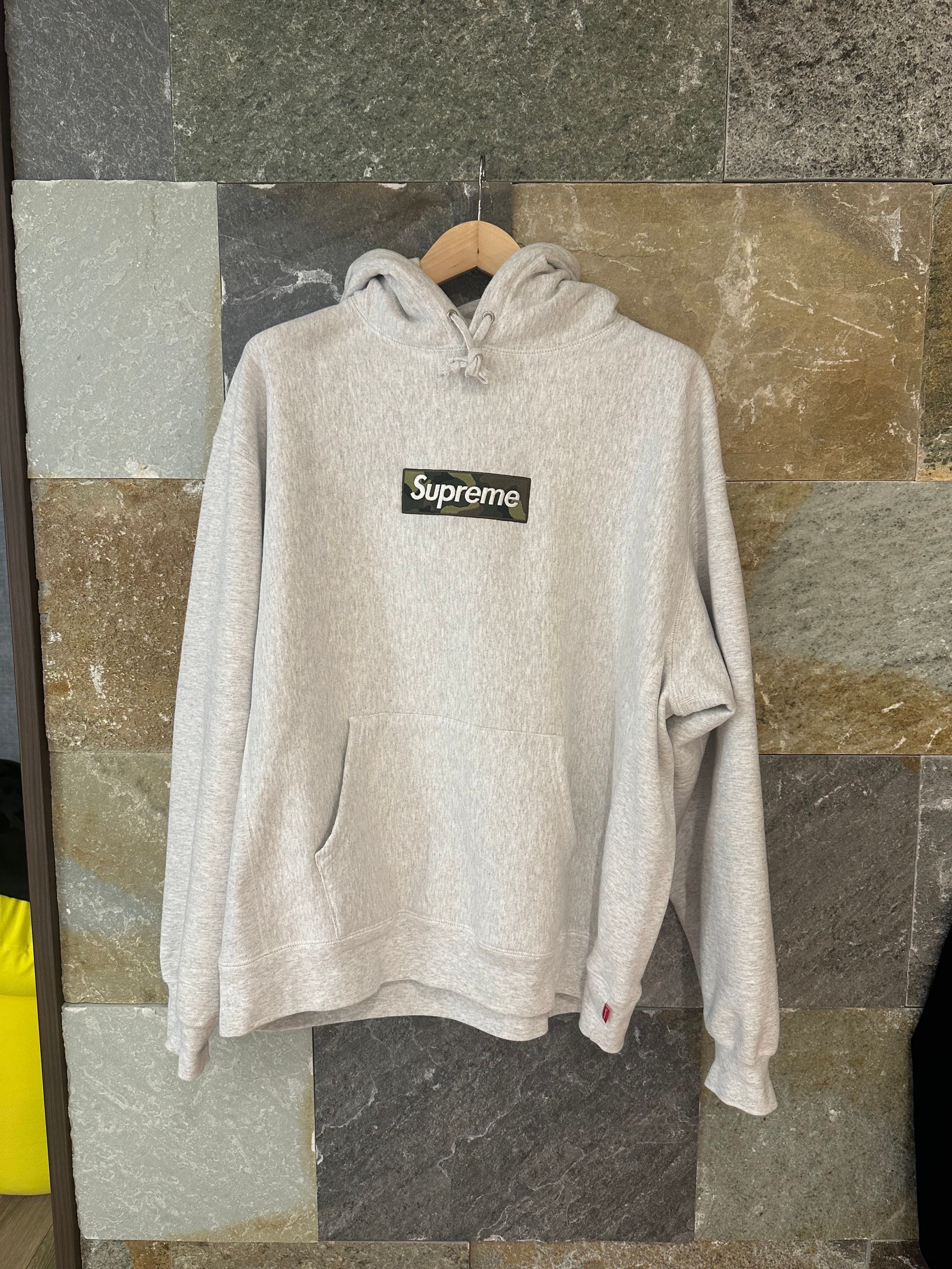 Supreme Box Logo Hooded Sweatshirt "Ash Grey" (23FW)