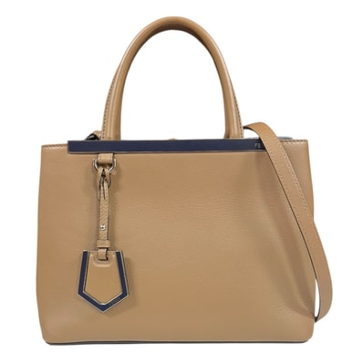 フェンディ プチトゥージュール ショルダーバッグ レザー 8BH253 ブラウン レディース FENDI 中古