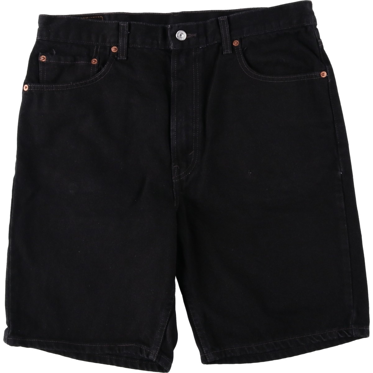 古着 リーバイス Levi's 505 REGULAR FIT ブラックデニムショーツ ショートパンツ メンズw37相当/eaa637111