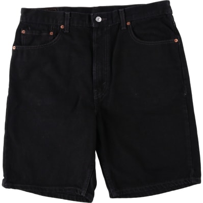 古着 リーバイス Levi's 505 REGULAR FIT ブラックデニムショーツ ショートパンツ メンズw37相当/eaa637111