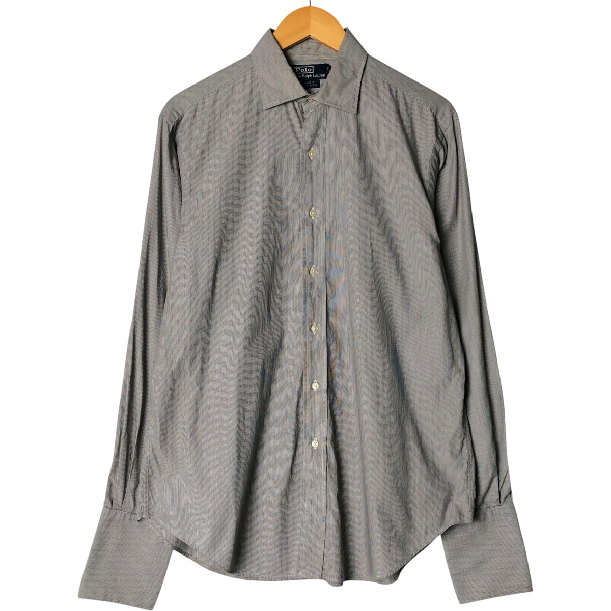 古着 ラルフローレン Ralph Lauren POLO by Ralph Lauren 長袖 ワイドカラー コットンストライプシャツ カフスシャツ メンズL相当/eaa586993
