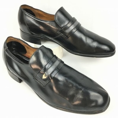 試着交換OK!church's/チャーチ 希少CARDINALS/Vintage size8.5/27.0程度 コインローファー/ビジネスシューズ〈黒/BLACK/ブラック〉〕/men's 菅NO.WZD-191