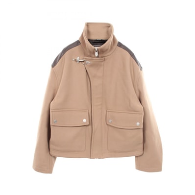 エルメス HERMES ストレート 衣料品 アウター ウール レザー ベージュ メンズ ベージュ系 / ブラウン系 【中古】