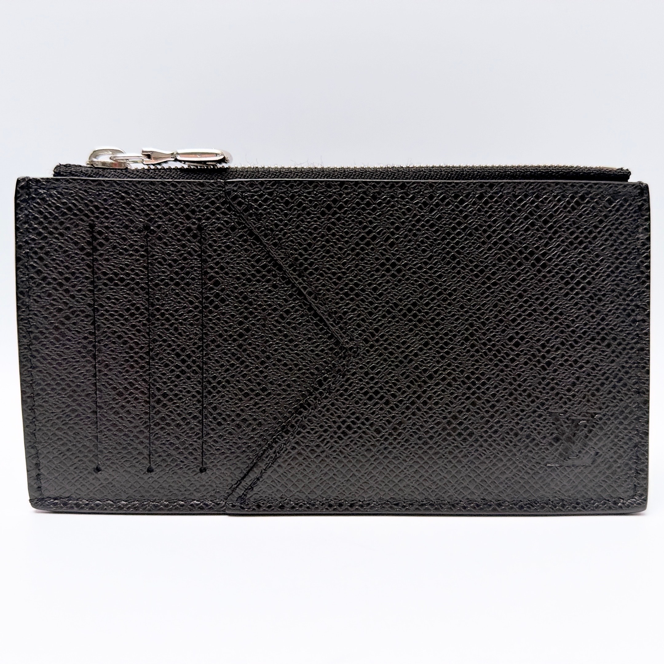 Louis Vuitton Coin Card Holder Taiga "Noir"