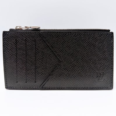 Louis Vuitton Coin Card Holder Taiga "Noir"